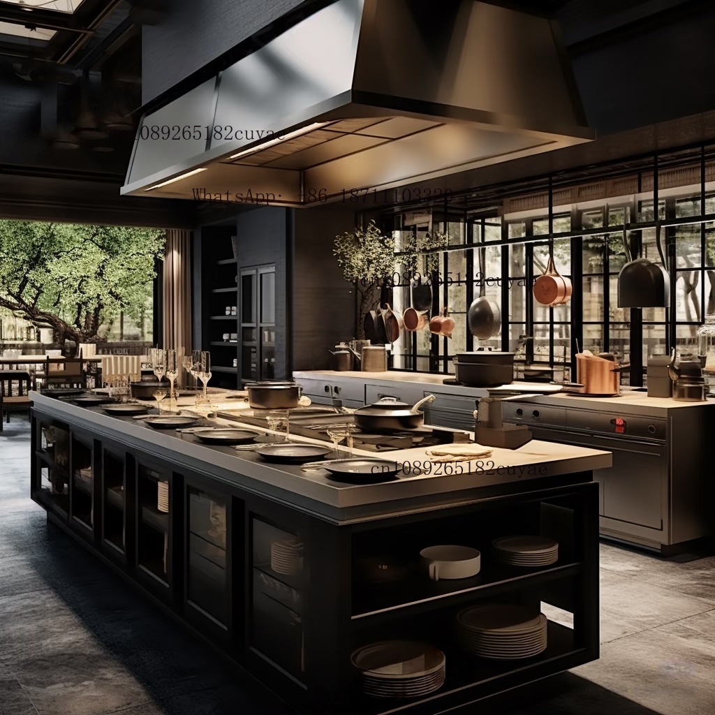 Commercial Kitchen Parts & Service - JINGSHUN 3D Free Design Kitchen Cabinet