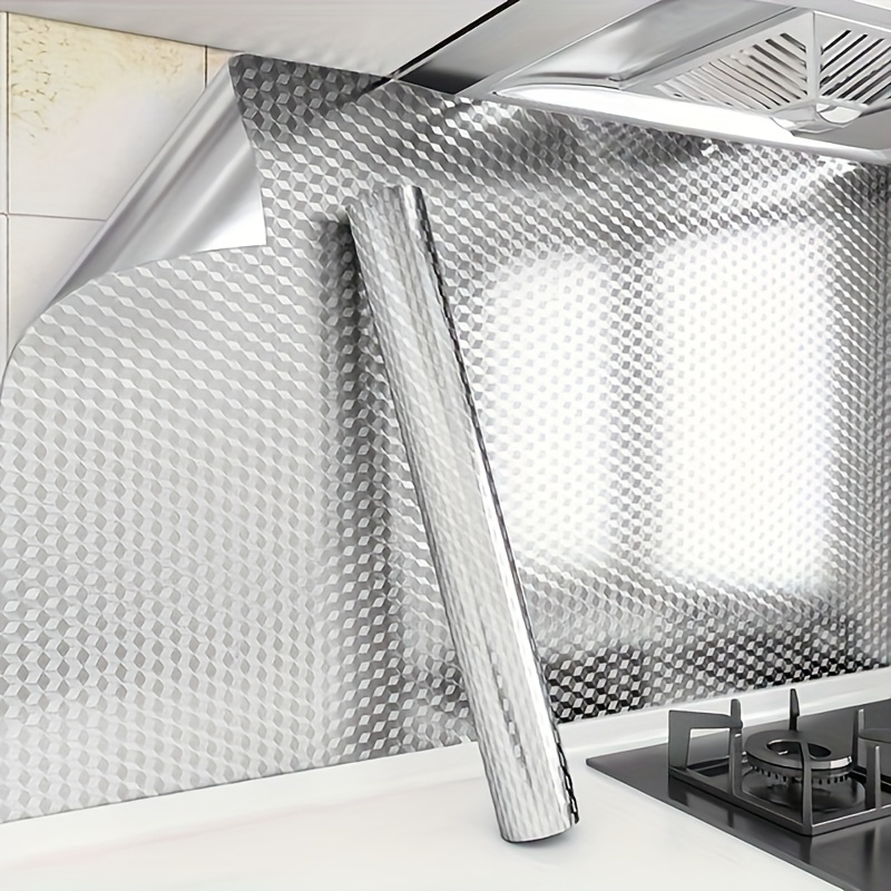 Commercial Kitchen Wall Panels - Aluminum Kitchen Stickers Waterproof Oilproof Fireproof