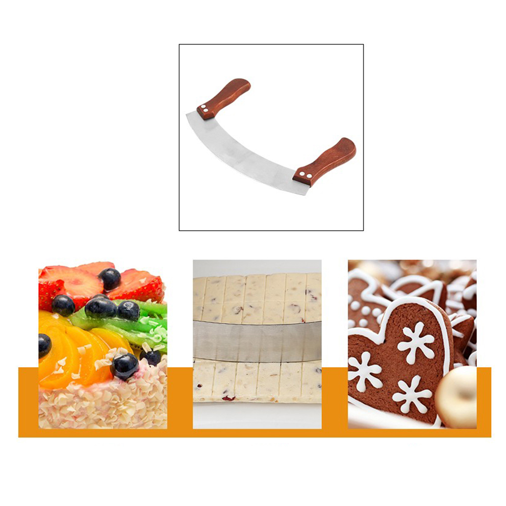 1pc Double Handle Nougat Cutte - Commercial Kitchen Accessories ulasan dan harga