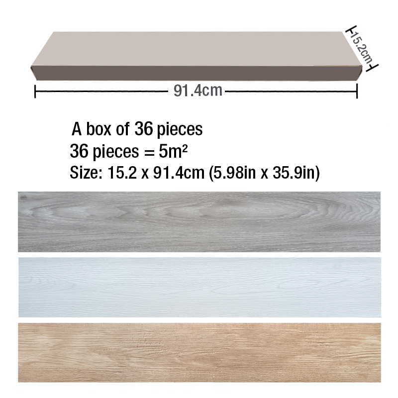 36pc PVC Self-adhesive Wood Gr - Commercial Kitchen Wall Panels ulasan dan harga