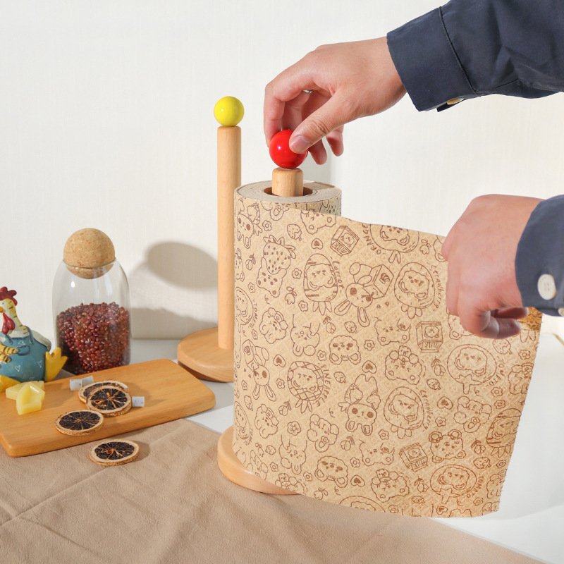 Wood Paper Towel Holder Durabl - Commercial Kitchen Wall Shelves ulasan dan harga
