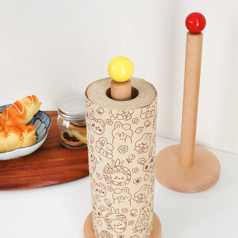 Wood Paper Towel Holder Durabl - Commercial Kitchen Wall Shelves ulasan dan harga