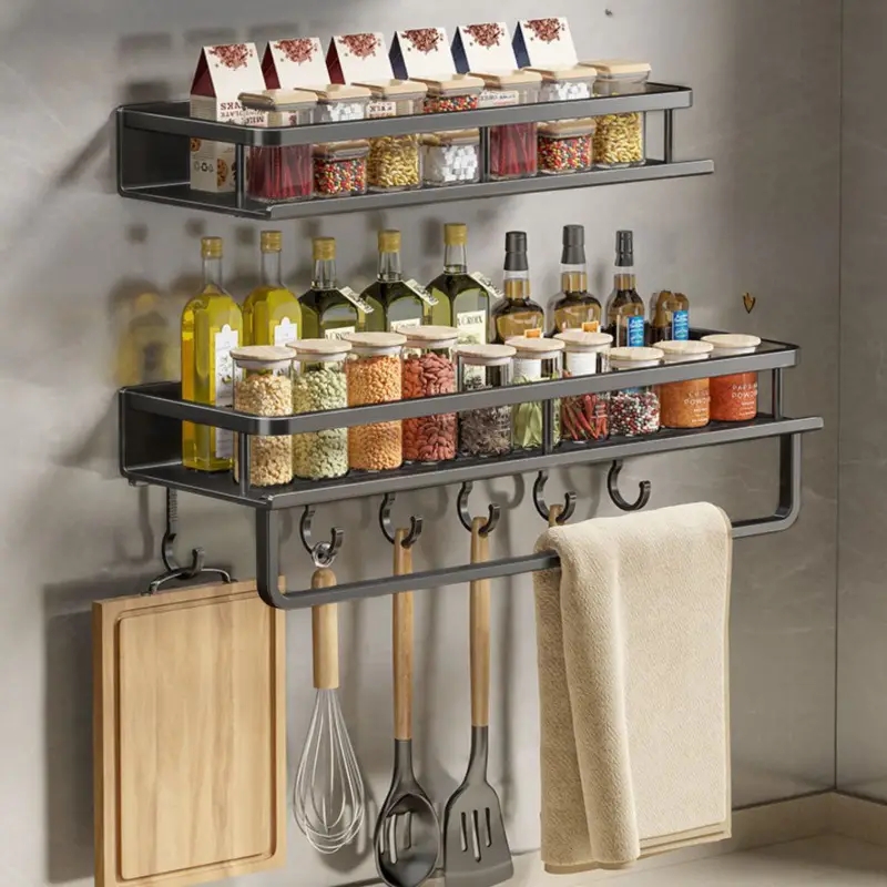 Multifunctional Kitchen Rack S - Commercial Kitchen Wall Shelves ulasan dan harga