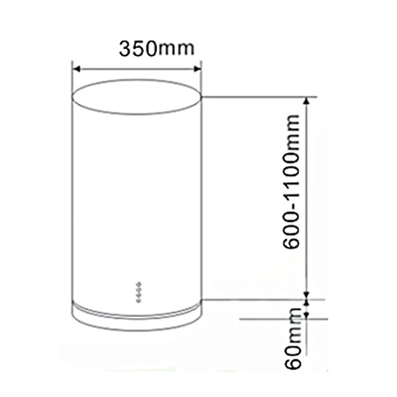 New Design Island Cylindrical  - Commercial Kitchen Hood Design ulasan dan harga