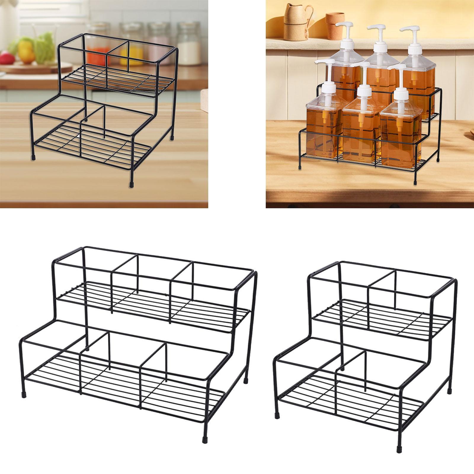 Syrup Bottle Display Stand Win - Commercial Kitchen Wall Shelves ulasan dan harga