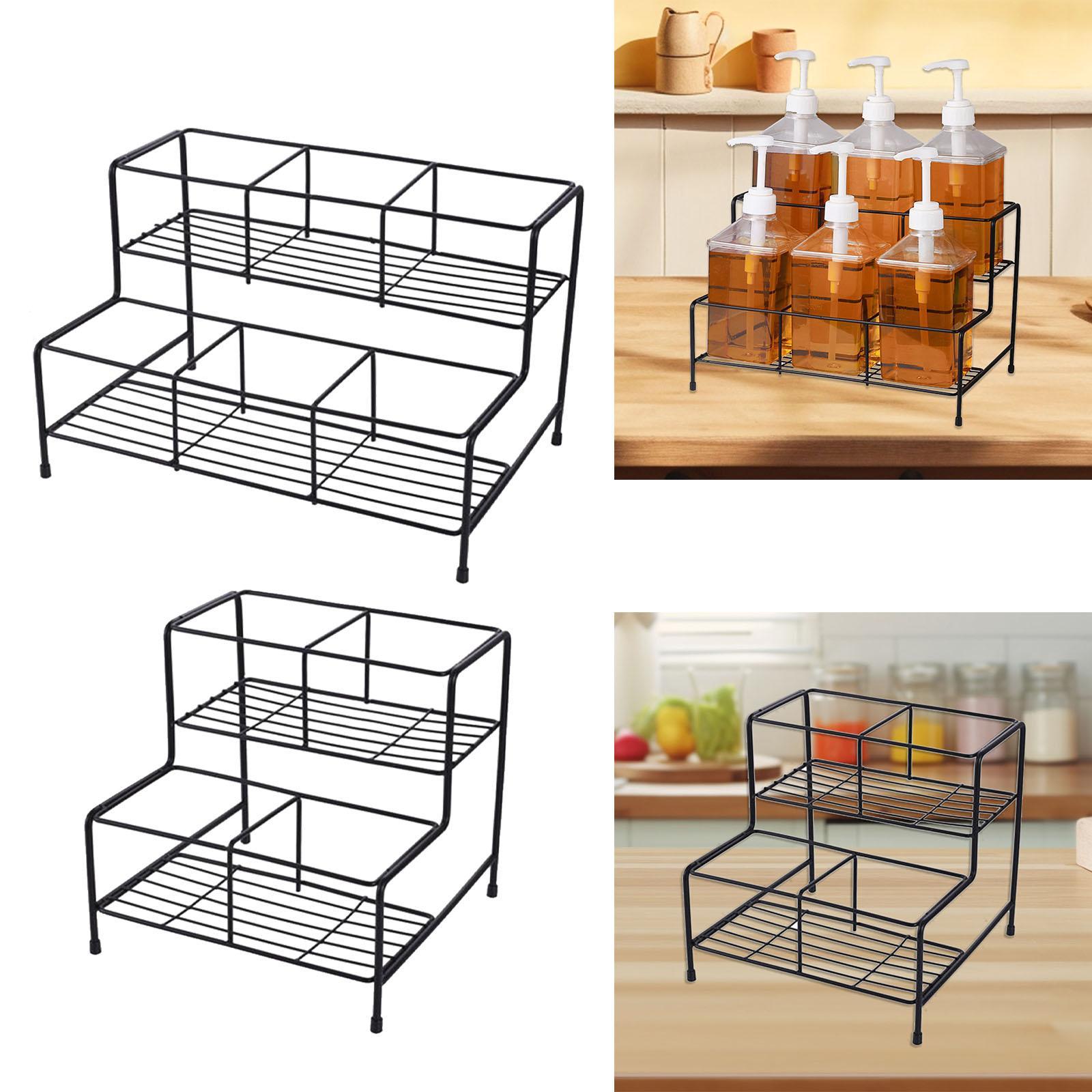 Syrup Bottle Display Stand Win - Commercial Kitchen Wall Shelves ulasan dan harga
