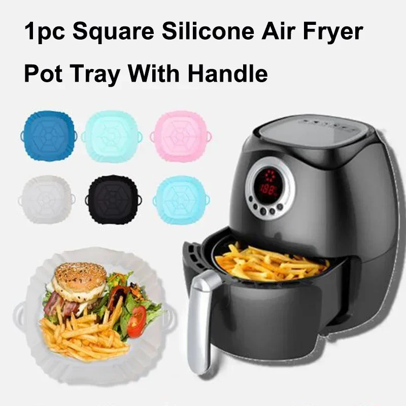 1PC Silicone Air Fryer Basket, - Deep Fryer Commercial ulasan dan harga