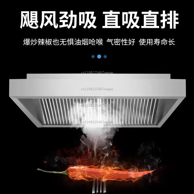 Steel Kitchen Exhaust Hood Hig - Commercial Kitchen Range Hood ulasan dan harga