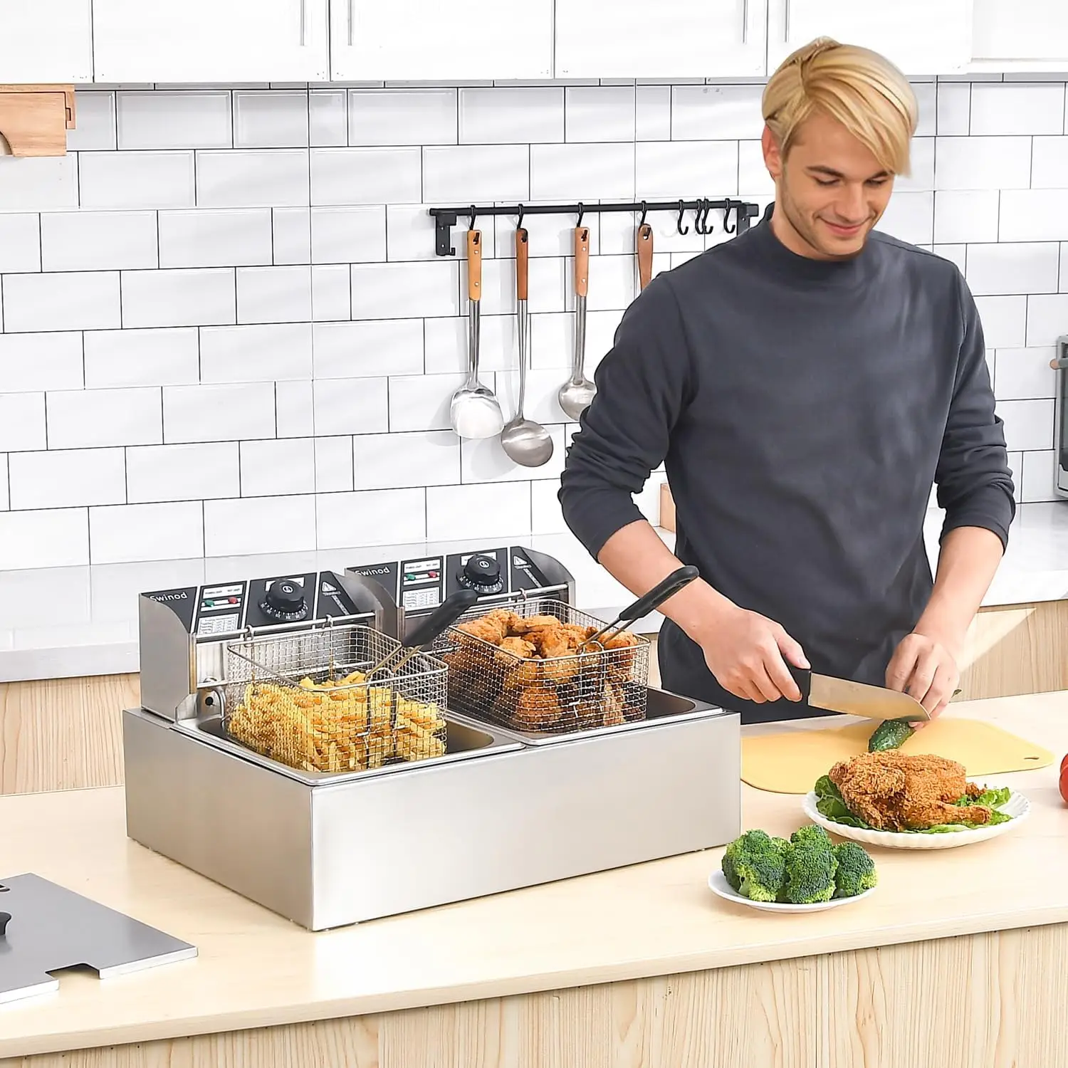Commercial Deep Fryer with Bas - Deep Fryer Commercial ulasan dan harga