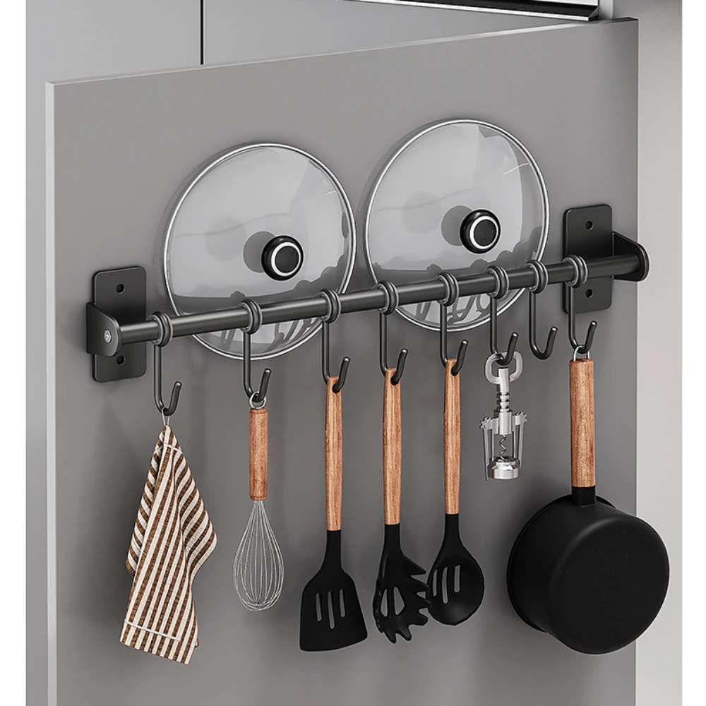 No punch Kitchen Hook Rack Sta - Commercial Kitchen Wall Shelves ulasan dan harga