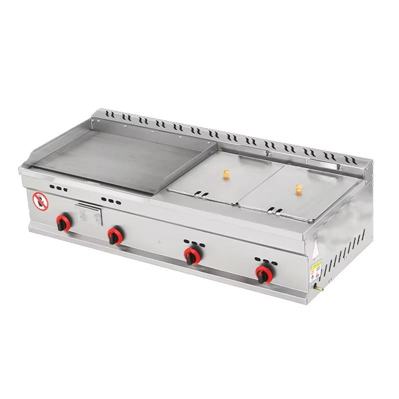 Commercial Gas Grill + Double  - Deep Fryer Commercial ulasan dan harga