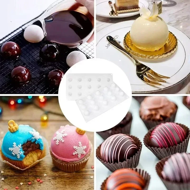 3D Sphere Silicone Mold For Mo - Commercial Kitchen Accessories ulasan dan harga