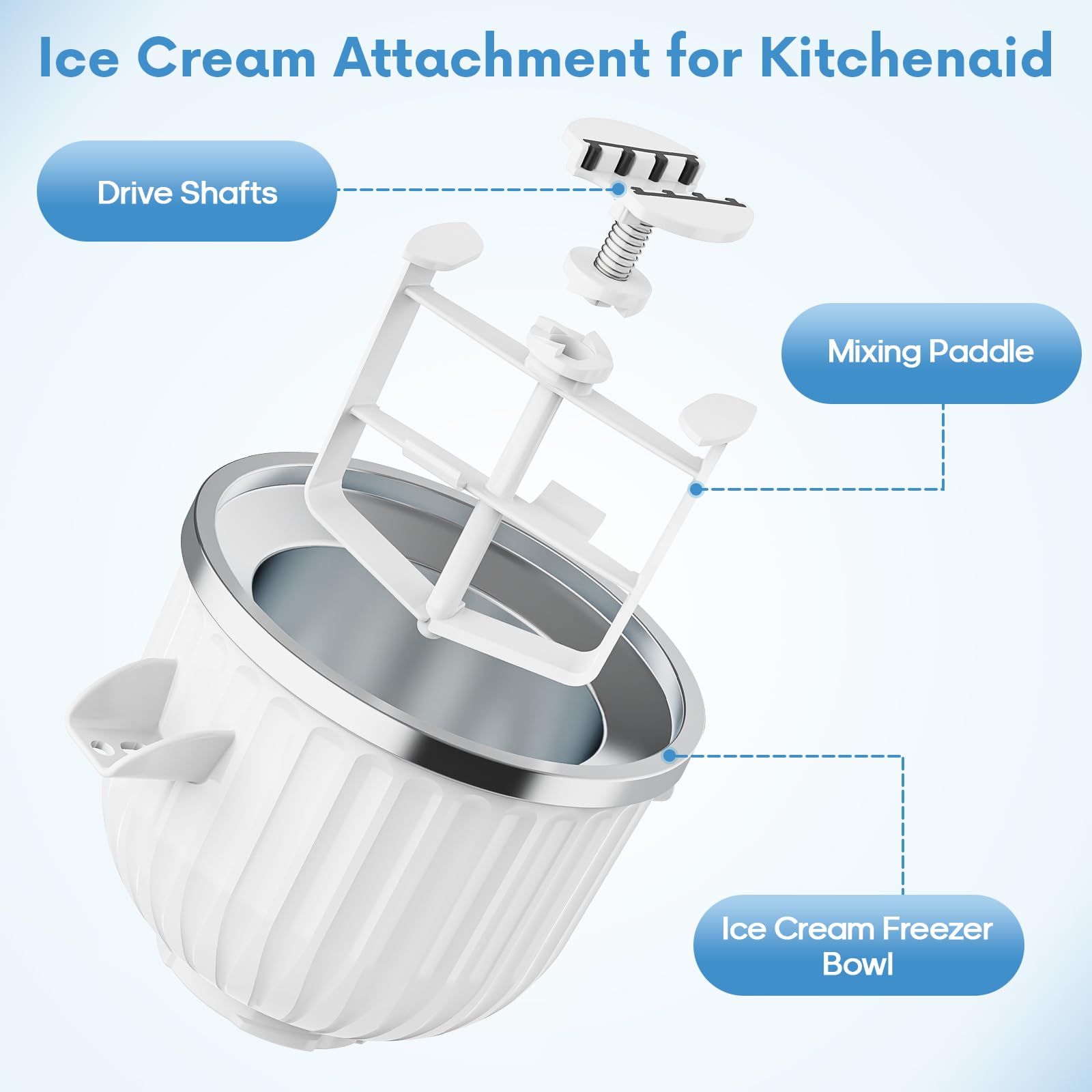 2 Quart Ice Cream Maker Attach - Commercial Kitchen Accessories ulasan dan harga