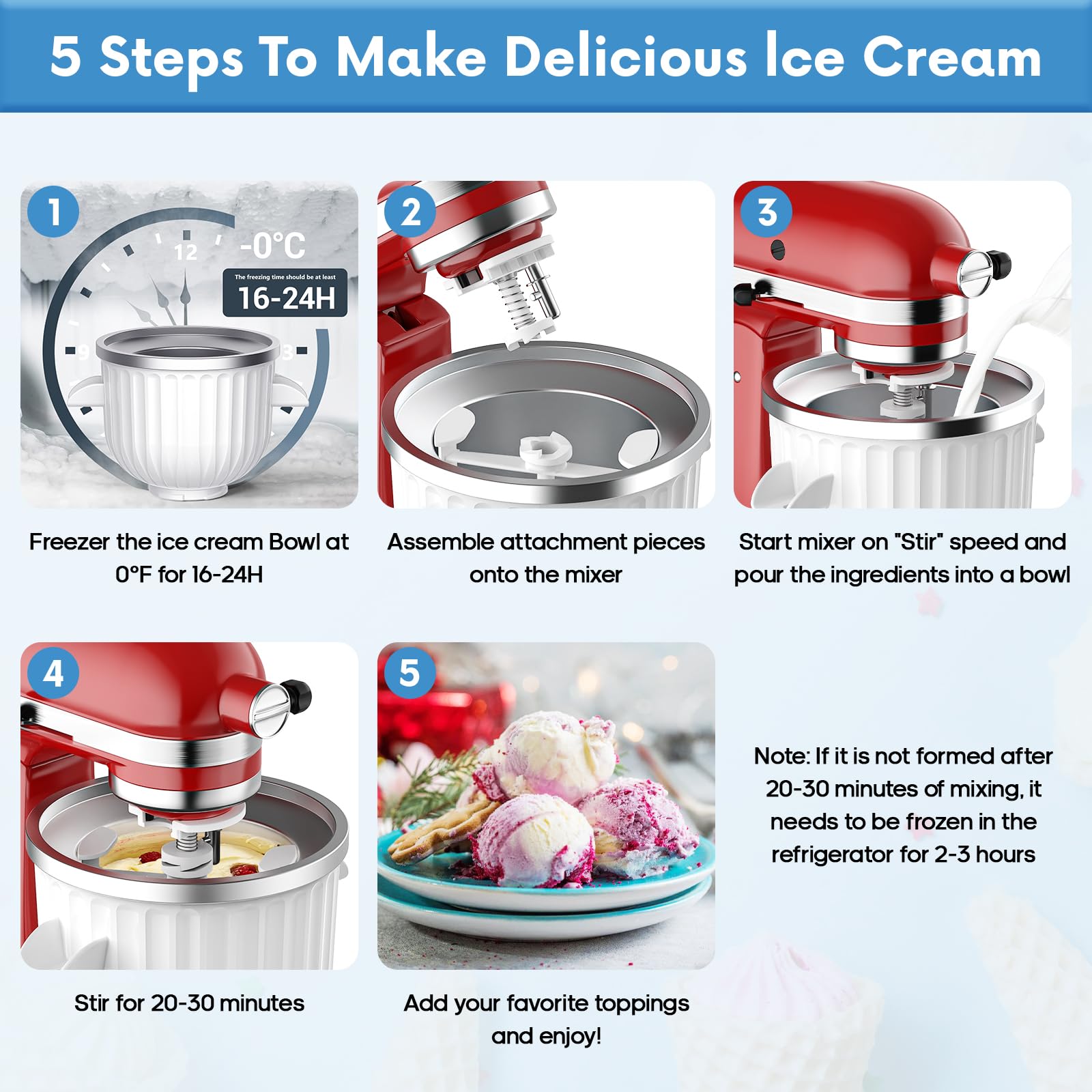 2 Quart Ice Cream Maker Attach - Commercial Kitchen Accessories ulasan dan harga