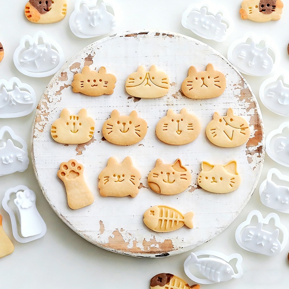 Cute Kitten DIY Stamp Cookie C - Commercial Kitchen Accessories ulasan dan harga