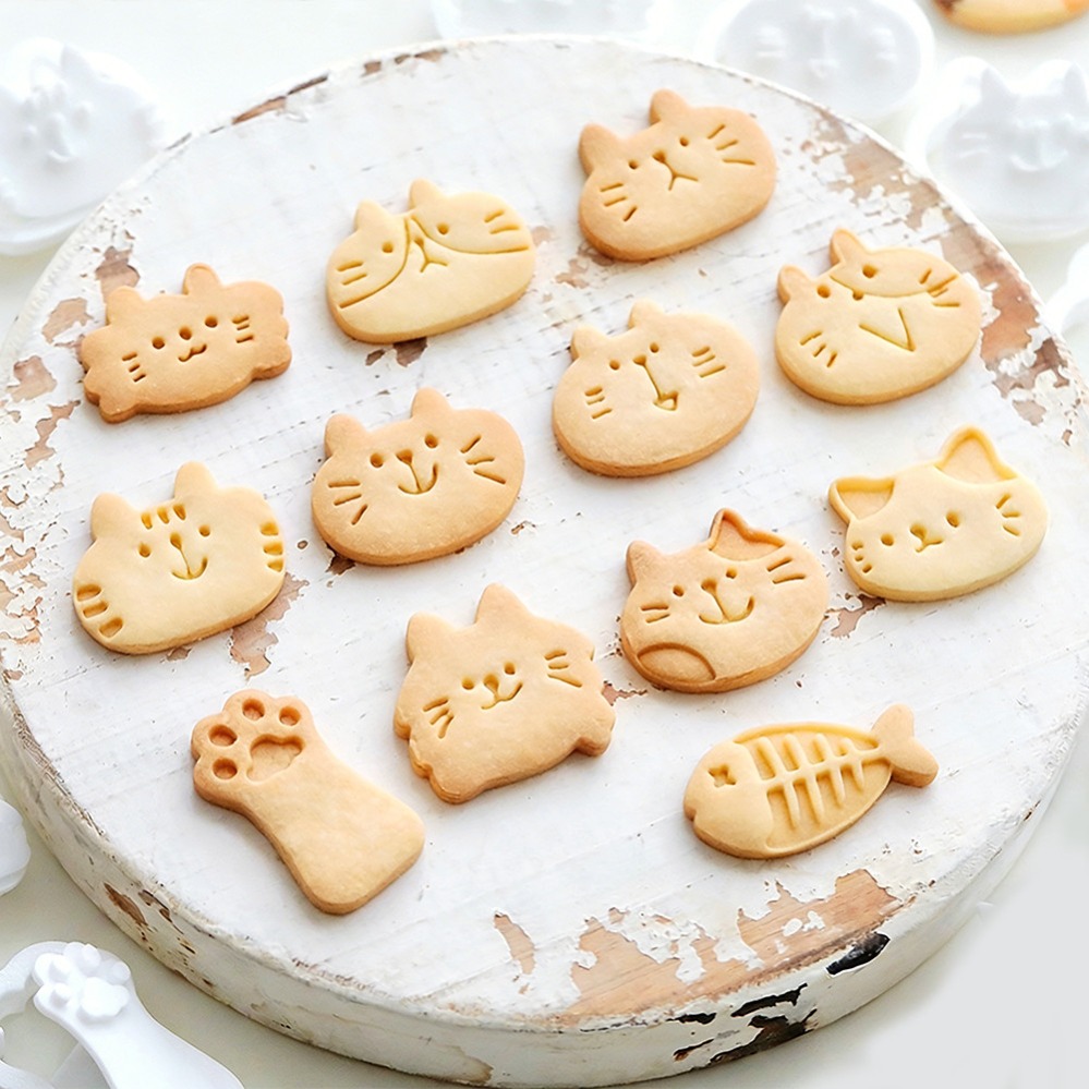 Cute Kitten DIY Stamp Cookie C - Commercial Kitchen Accessories ulasan dan harga