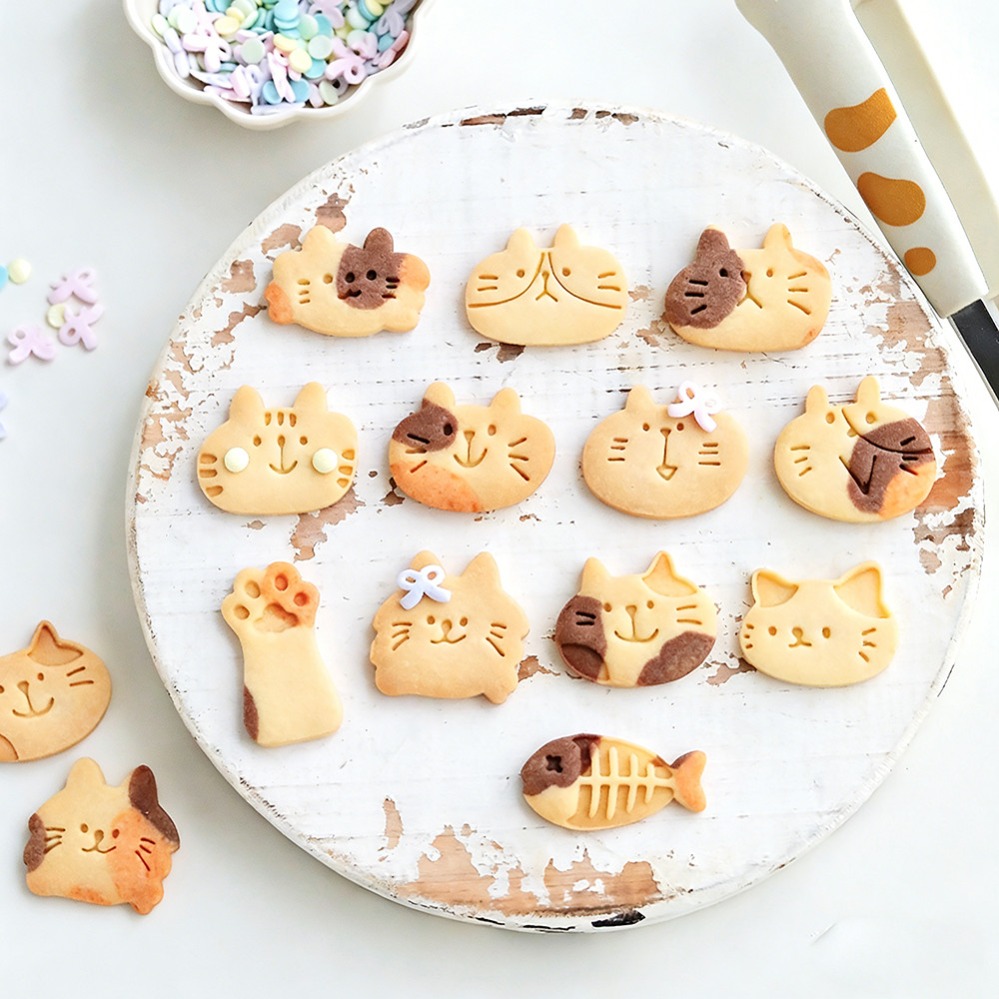 Cute Kitten DIY Stamp Cookie C - Commercial Kitchen Accessories ulasan dan harga