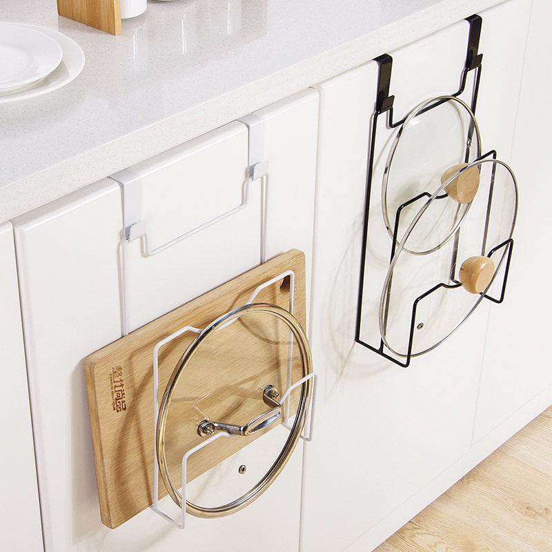 Hanging Pot Lid Rack for Cupbo - Commercial Kitchen Wall Shelves ulasan dan harga