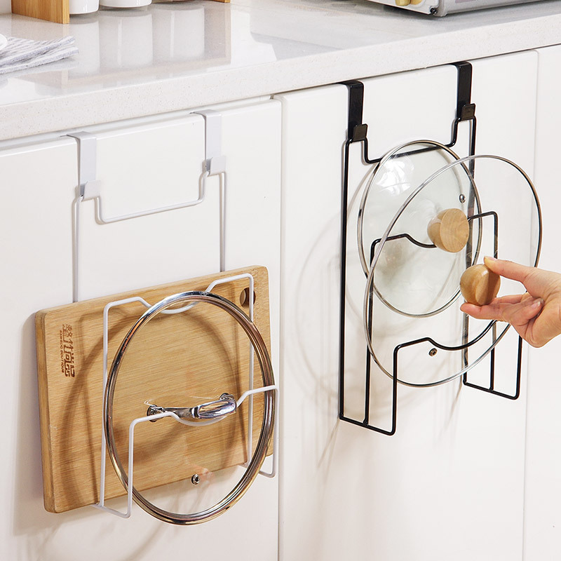 Hanging Pot Lid Rack for Cupbo - Commercial Kitchen Wall Shelves ulasan dan harga