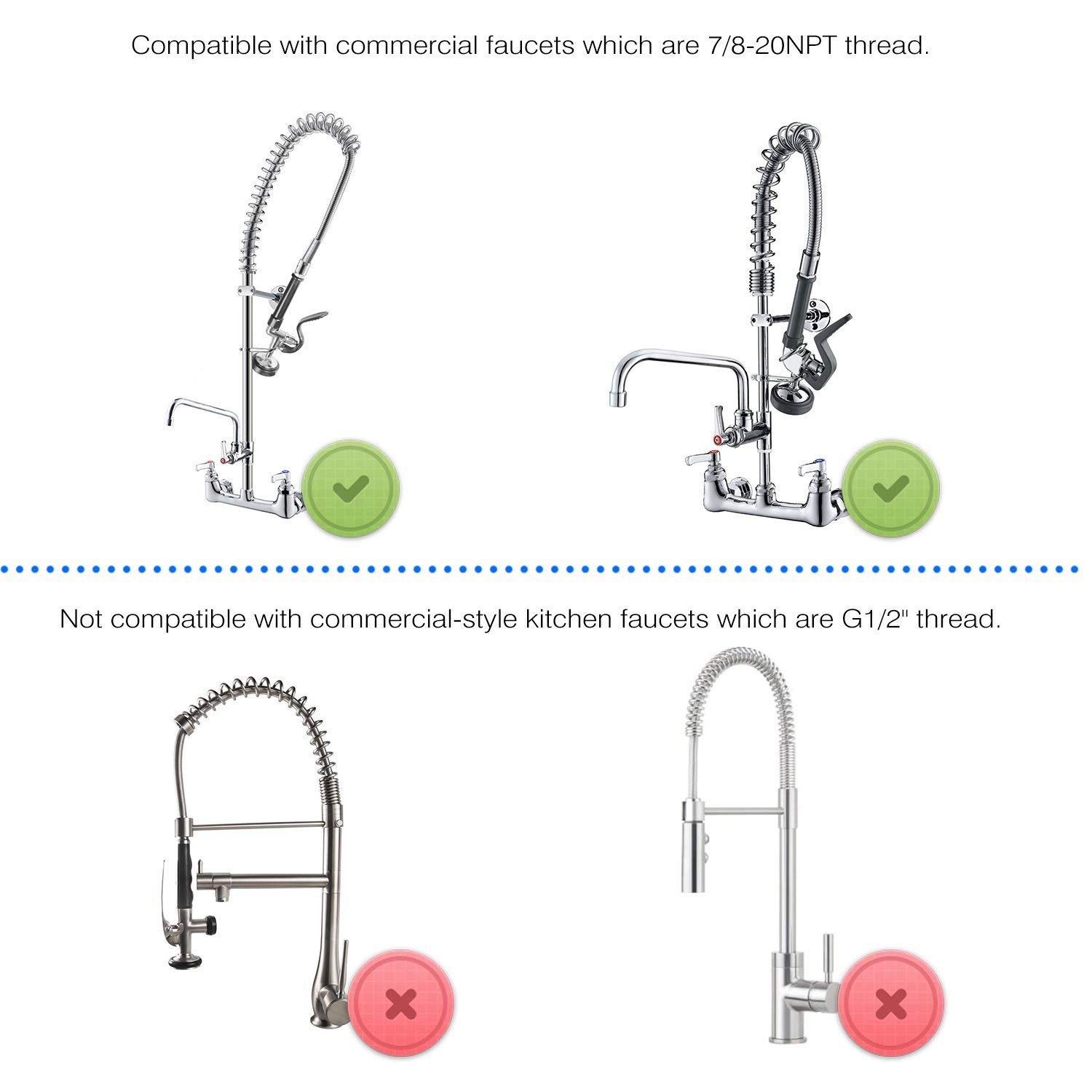 In stock Pre Rinse Sprayer Com - Commercial Kitchen Parts & Service ulasan dan harga